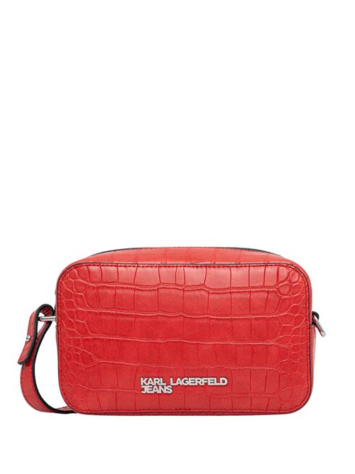 Borsa piccola in ecopelle effetto coccodrillo Karl Lagerfeld jeans | B3W30179433